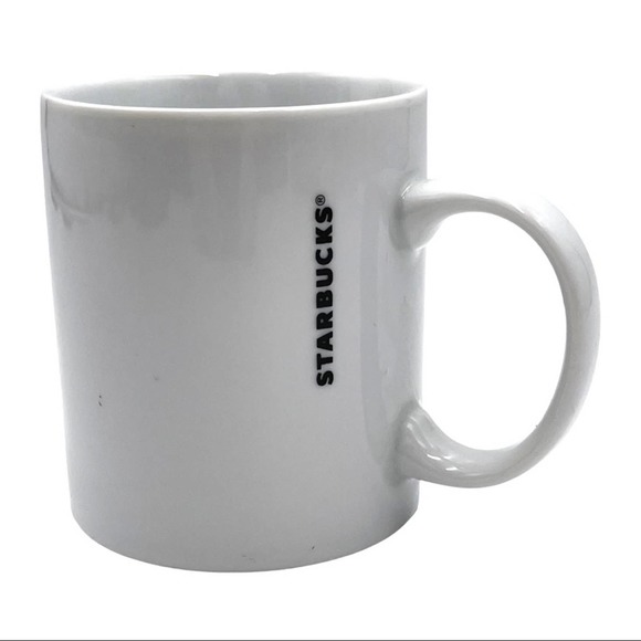 NEW - Starbucks Coffee Mug Classic White Green Siren Mermaid Logo 12oz 2014 - Picture 2 of 9